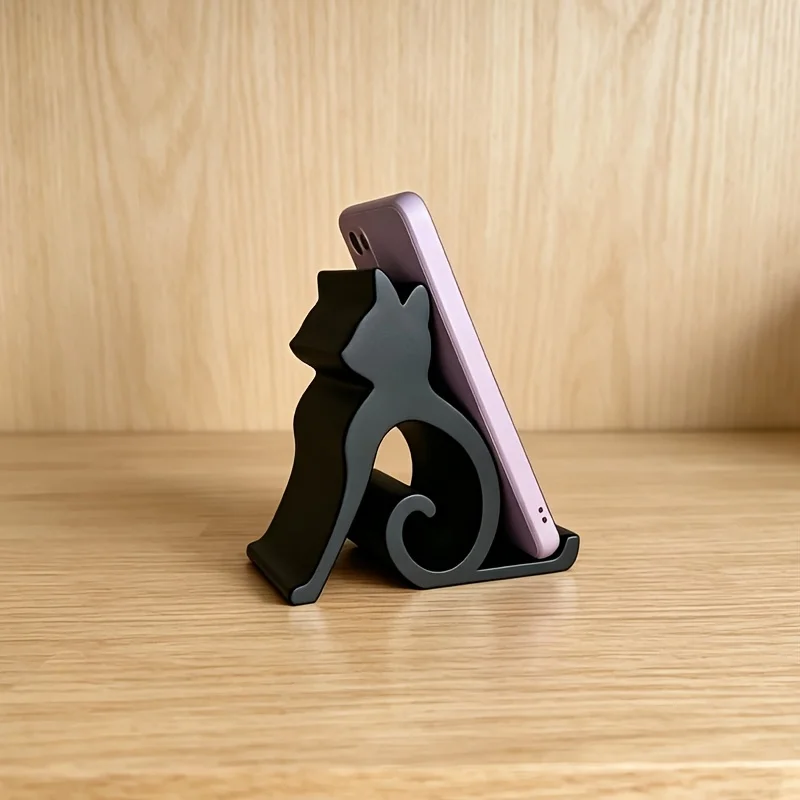 🌟 Kawaii Cat Phone & Tablet Holder — Cute Desktop Buddy for Any Room - Image 3