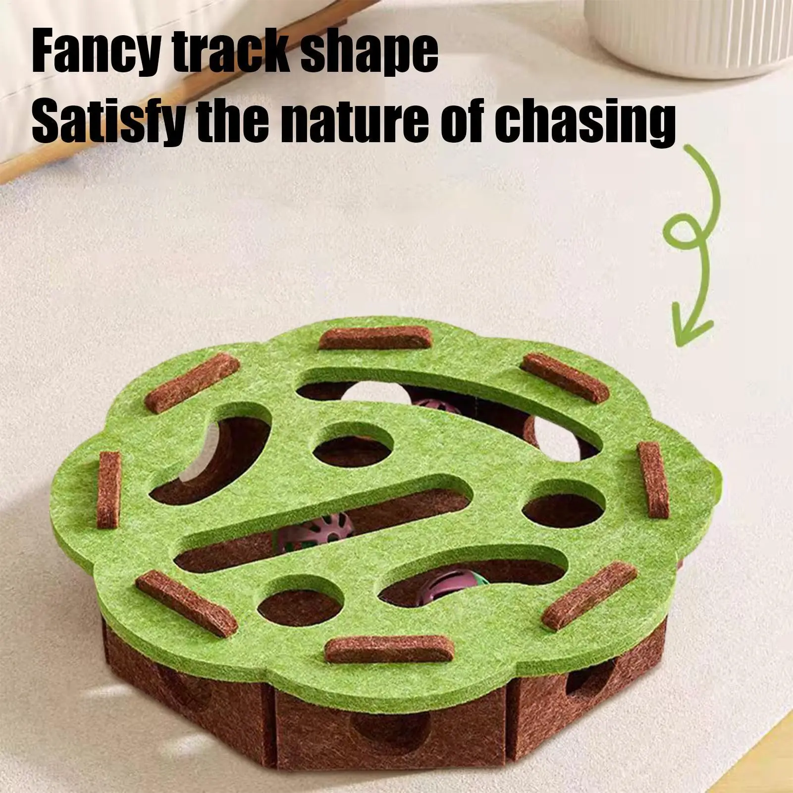 Felt Maze Puzzle Toy. Multi‑Layer Digging & Scratching Enrichment Game for Cats - Image 6