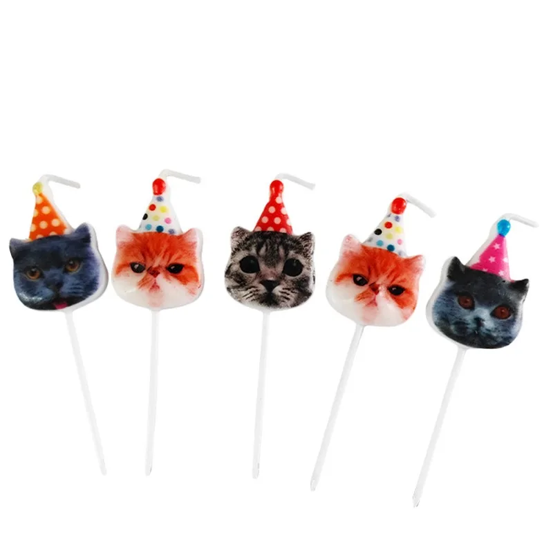 π± Cat Head Birthday Candles - Image 5