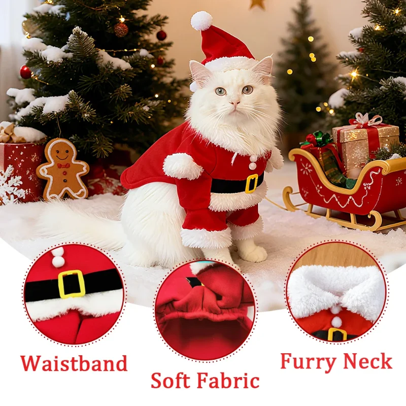 Santa Paw Holiday Suit. Cozy, Festive, and Totally Adorable - Image 3