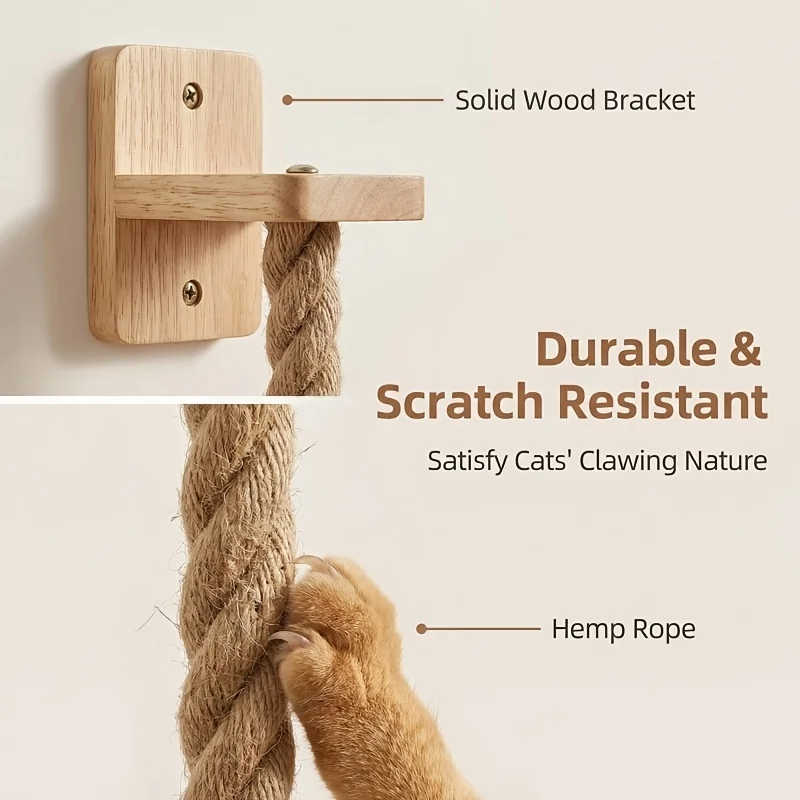 ⭐ Climb‑N‑Scratch Whisker Rope Loft - Image 8