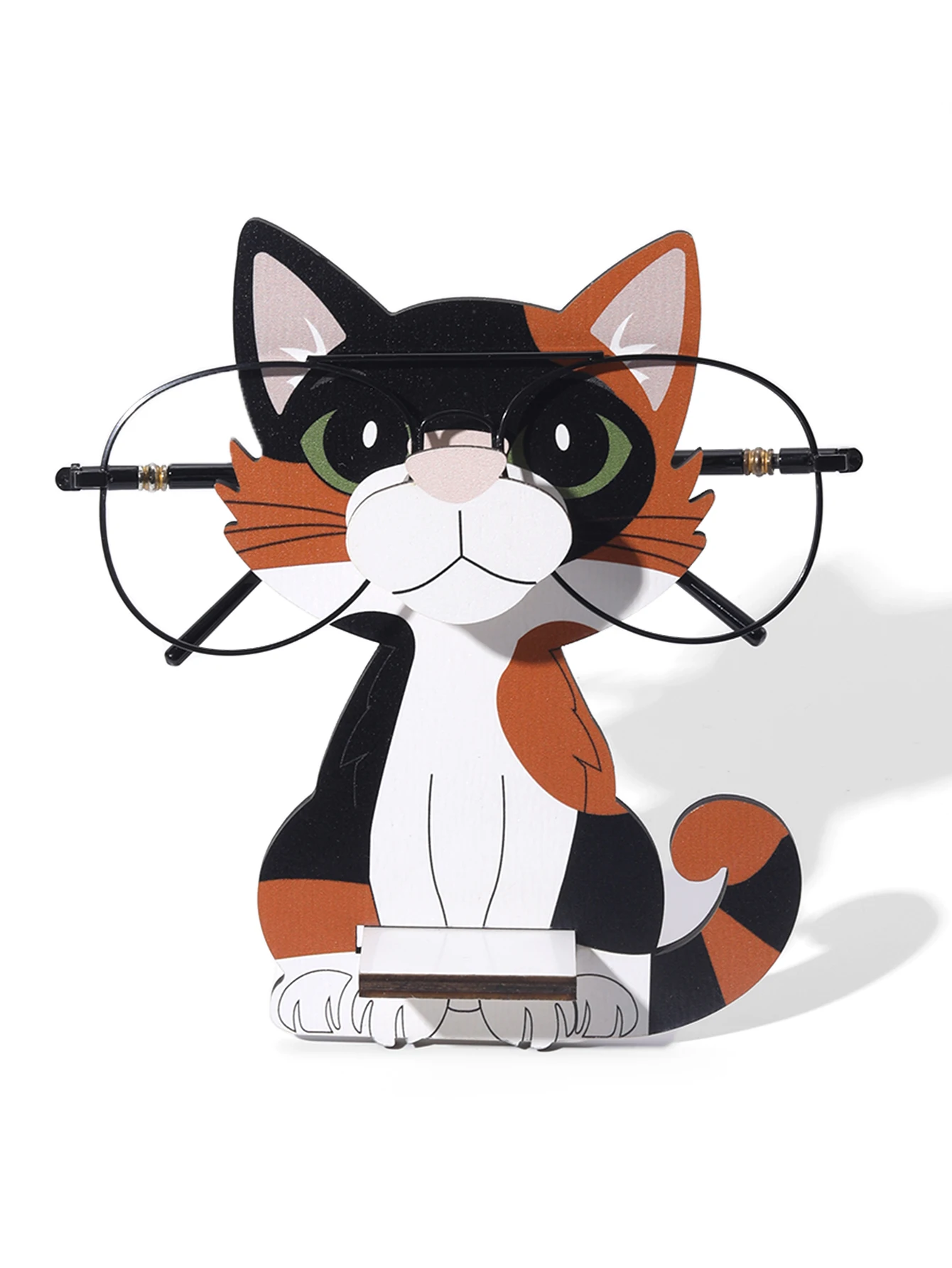 π 3D Cartoon Cat Eyeglass Holder β Wooden Desk Buddy for Glasses & Sunnies - Image 8
