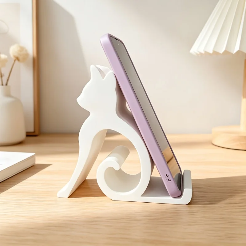 🌟 Kawaii Cat Phone & Tablet Holder — Cute Desktop Buddy for Any Room - Image 5