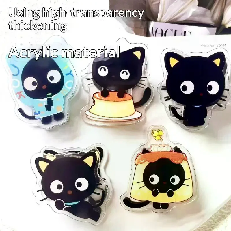 Purrfect Chococat Double‑Sided Acrylic Clips (5PCS) ⭐