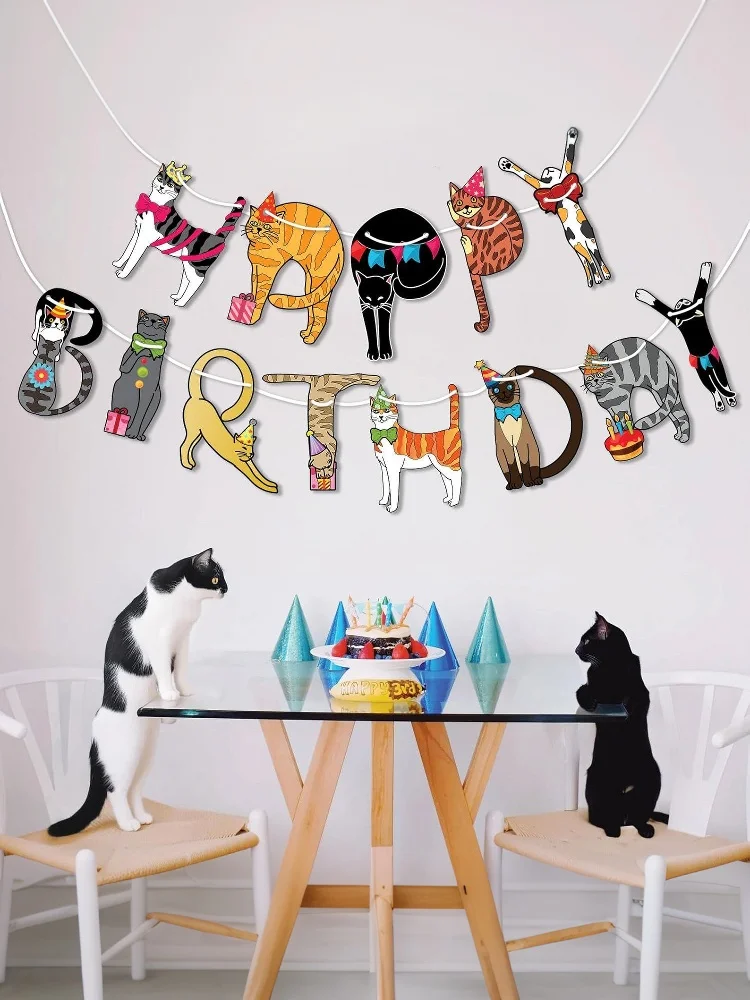 🎉 Cat Birthday Party Banner — Purrfect for Your Kitty’s Big Day - Image 7