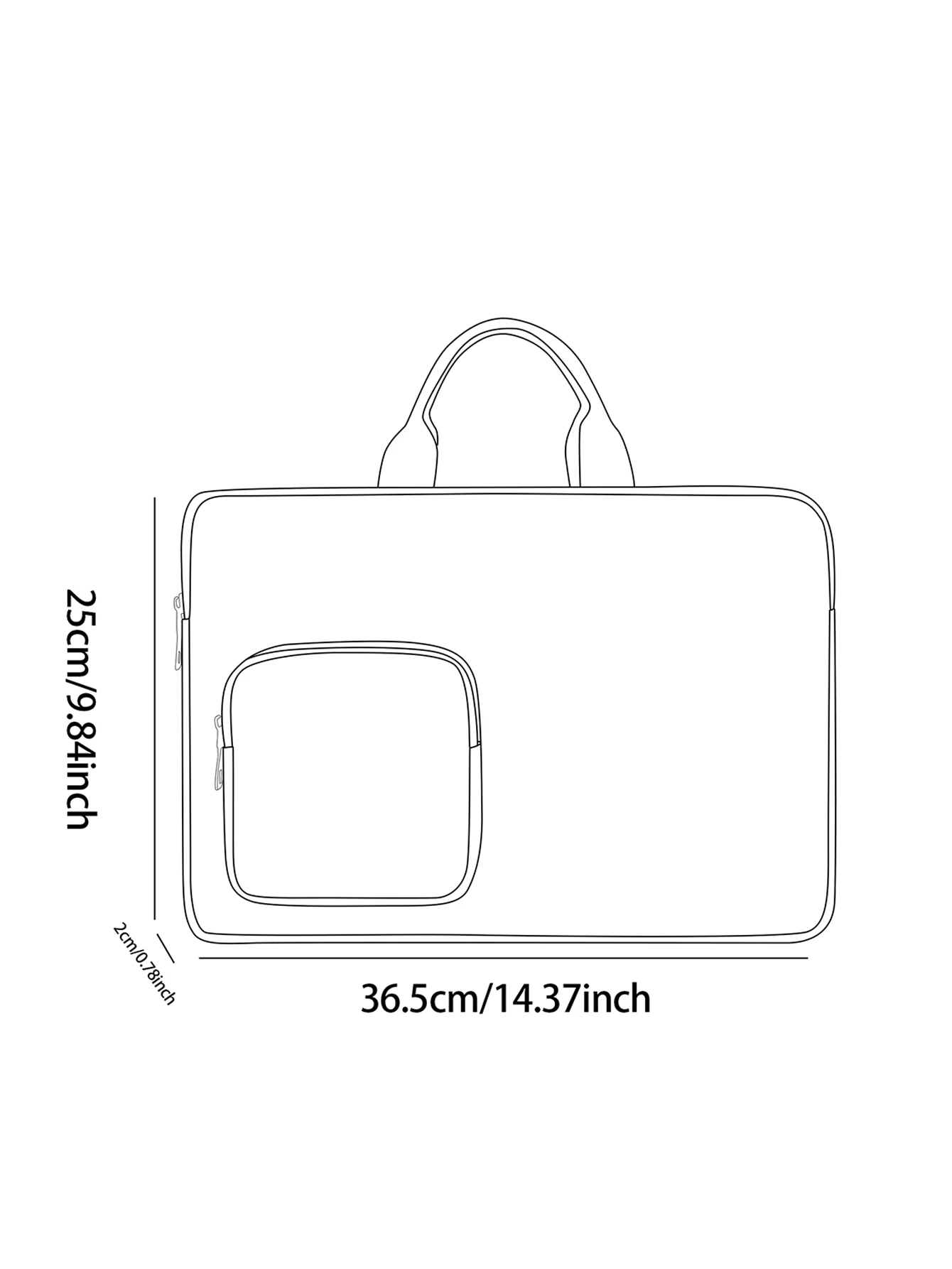 ππββ¬ Reading Girl & Black Cat Shockproof Laptop Bag - Image 5
