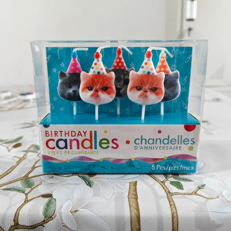 π± Cat Head Birthday Candles - Image 4