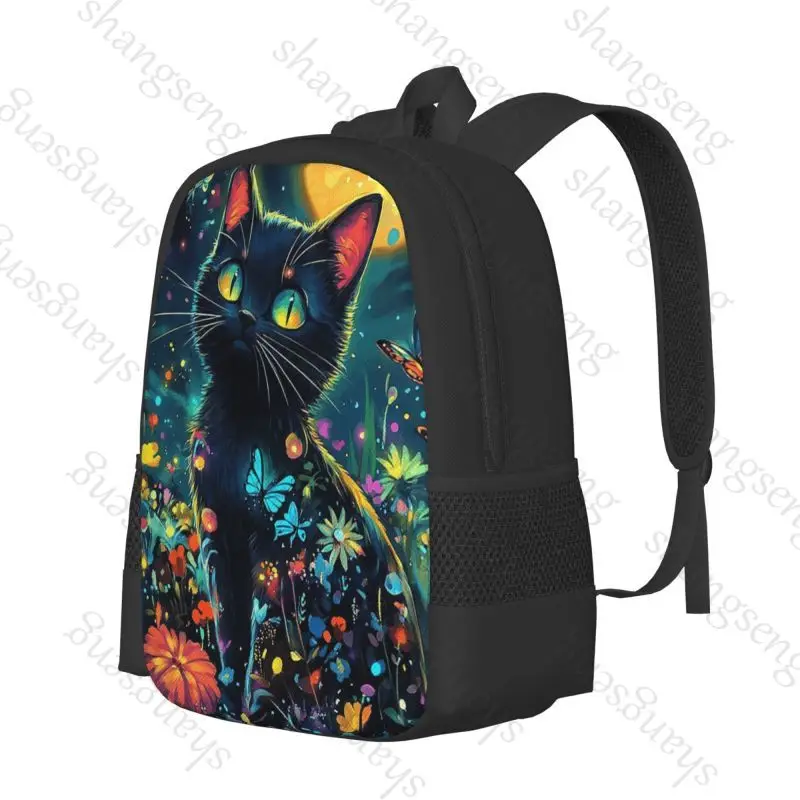 Magic Garden Cat Backpack - Large Capacity Kawaii School, Travel & Office Bag - Image 23