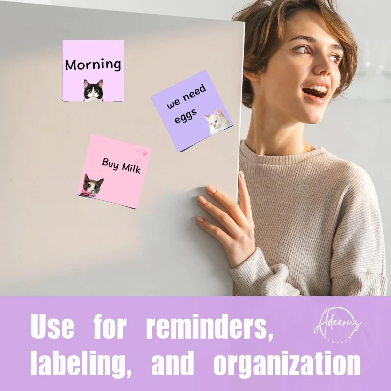 Black Cat Sticky Notes -9 Pad 3 X 3 Memo Set for School & Office - Image 3
