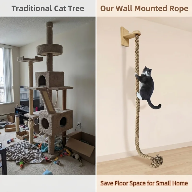 ⭐ Climb‑N‑Scratch Whisker Rope Loft - Image 13