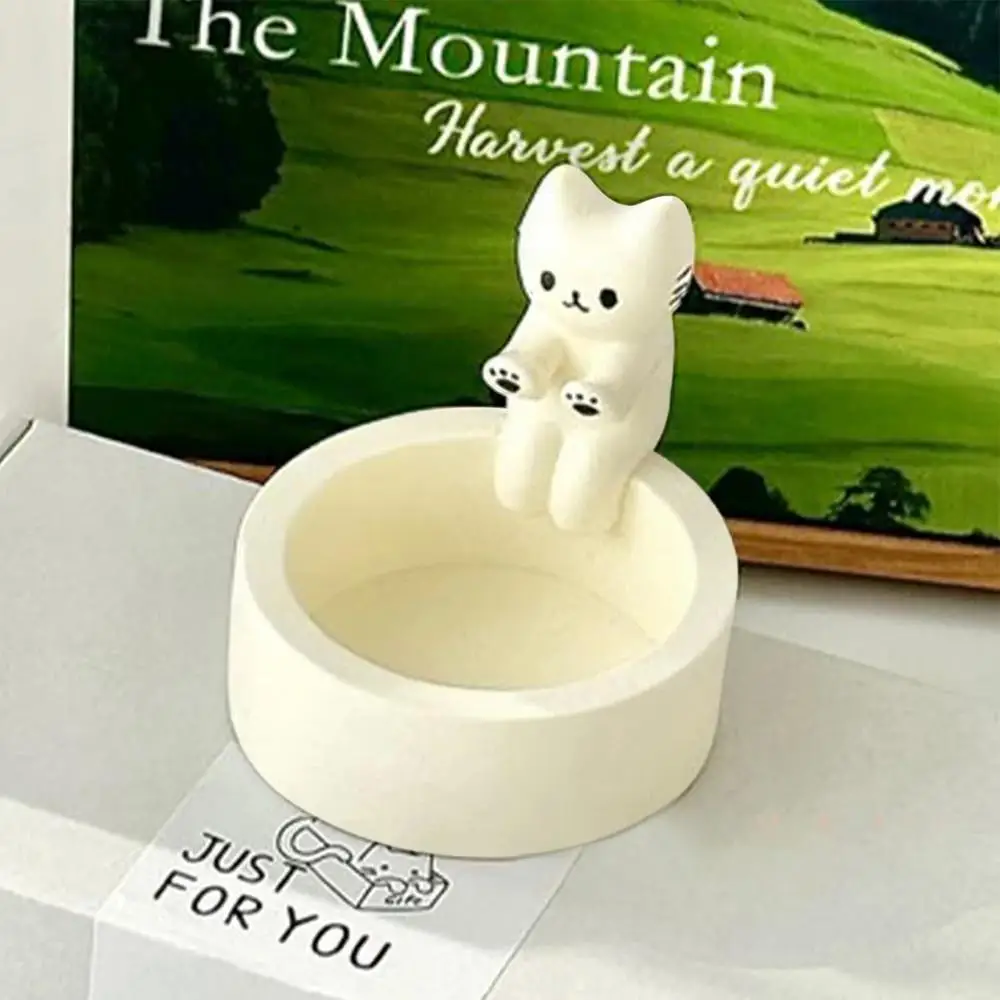 Cartoon Cat Candle Holder Table Home Decoration. Candle not included. Creative Funny Cat Aromatherapy Candles Candlestick Cat Warming Paws Candlestick - Image 12