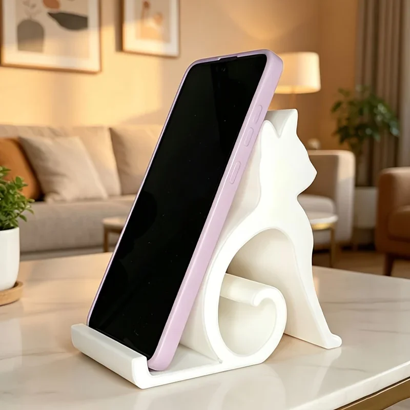 🌟 Kawaii Cat Phone & Tablet Holder — Cute Desktop Buddy for Any Room - Image 7