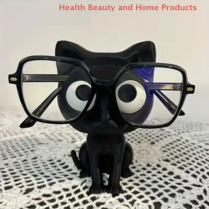 ๐ Black Cat 3D Eyeglass Holder โ Wooden Kitty Stand for Glasses & Sunnies - Image 10