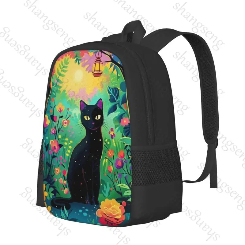 Magic Garden Cat Backpack - Large Capacity Kawaii School, Travel & Office Bag - Image 13