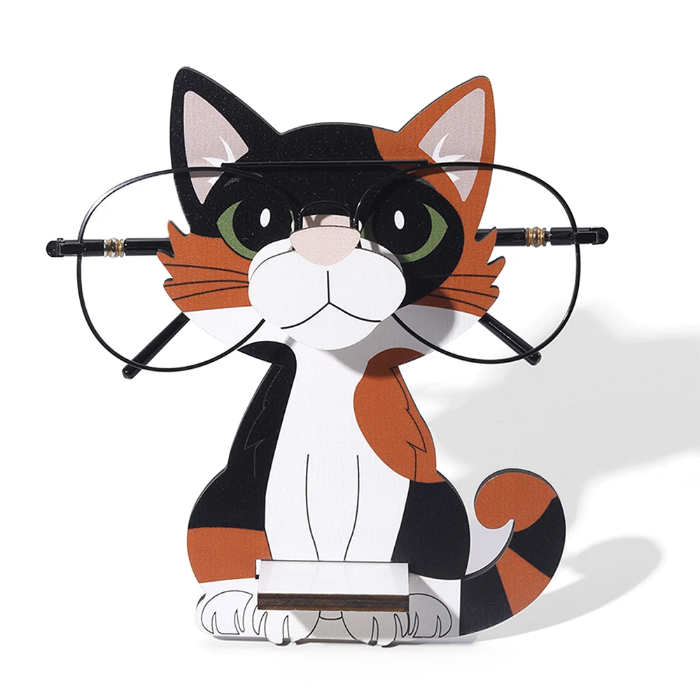 π 3D Cartoon Cat Eyeglass Holder β Wooden Desk Buddy for Glasses & Sunnies - Image 7