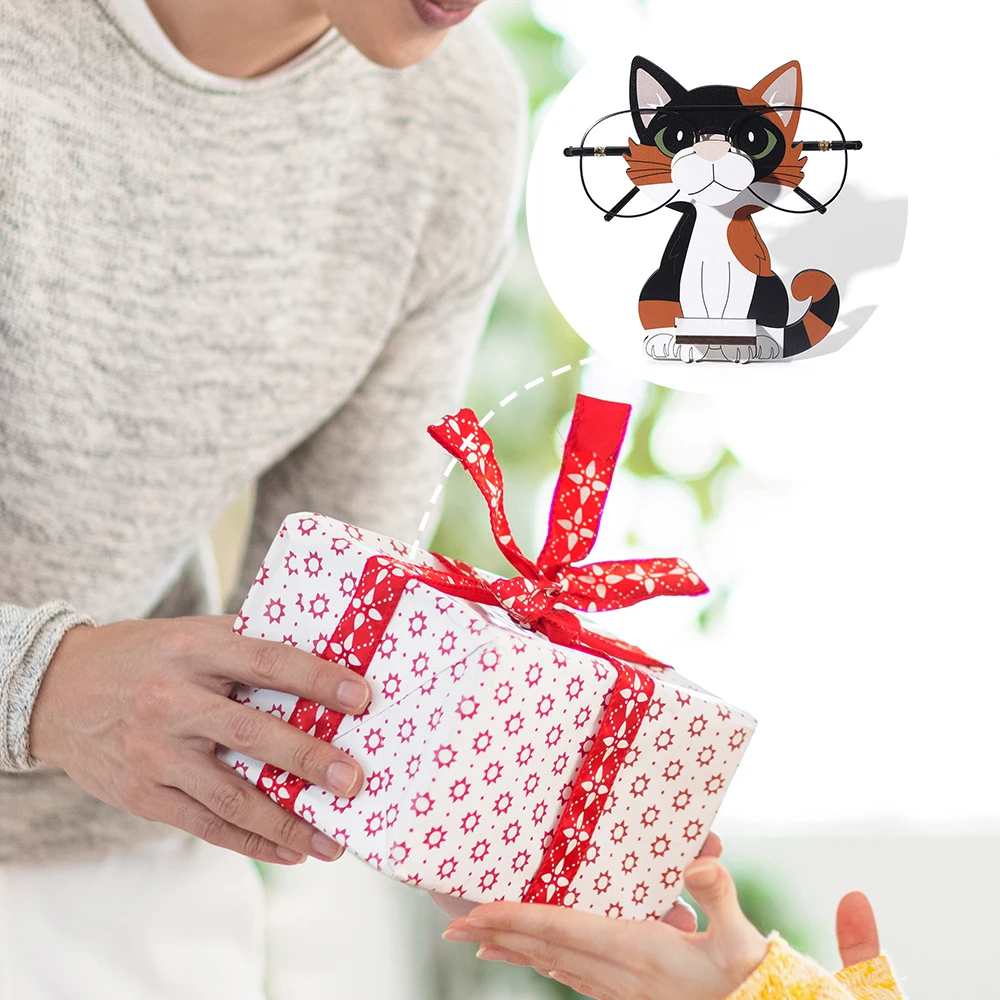 π 3D Cartoon Cat Eyeglass Holder β Wooden Desk Buddy for Glasses & Sunnies - Image 5