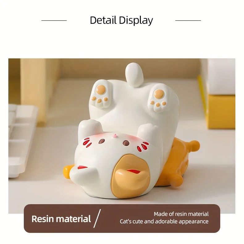 π Kawaii Cat Phone & Glasses Caddy β Cute Desktop Organizer for Home & Office - Image 10