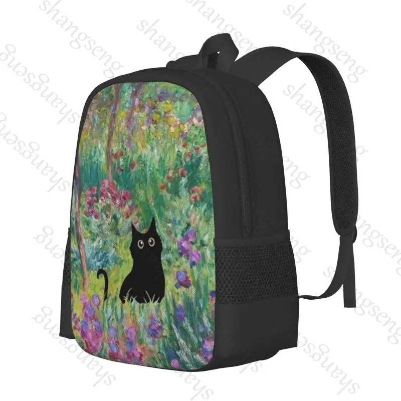 Magic Garden Cat Backpack - Large Capacity Kawaii School, Travel & Office Bag - Image 16