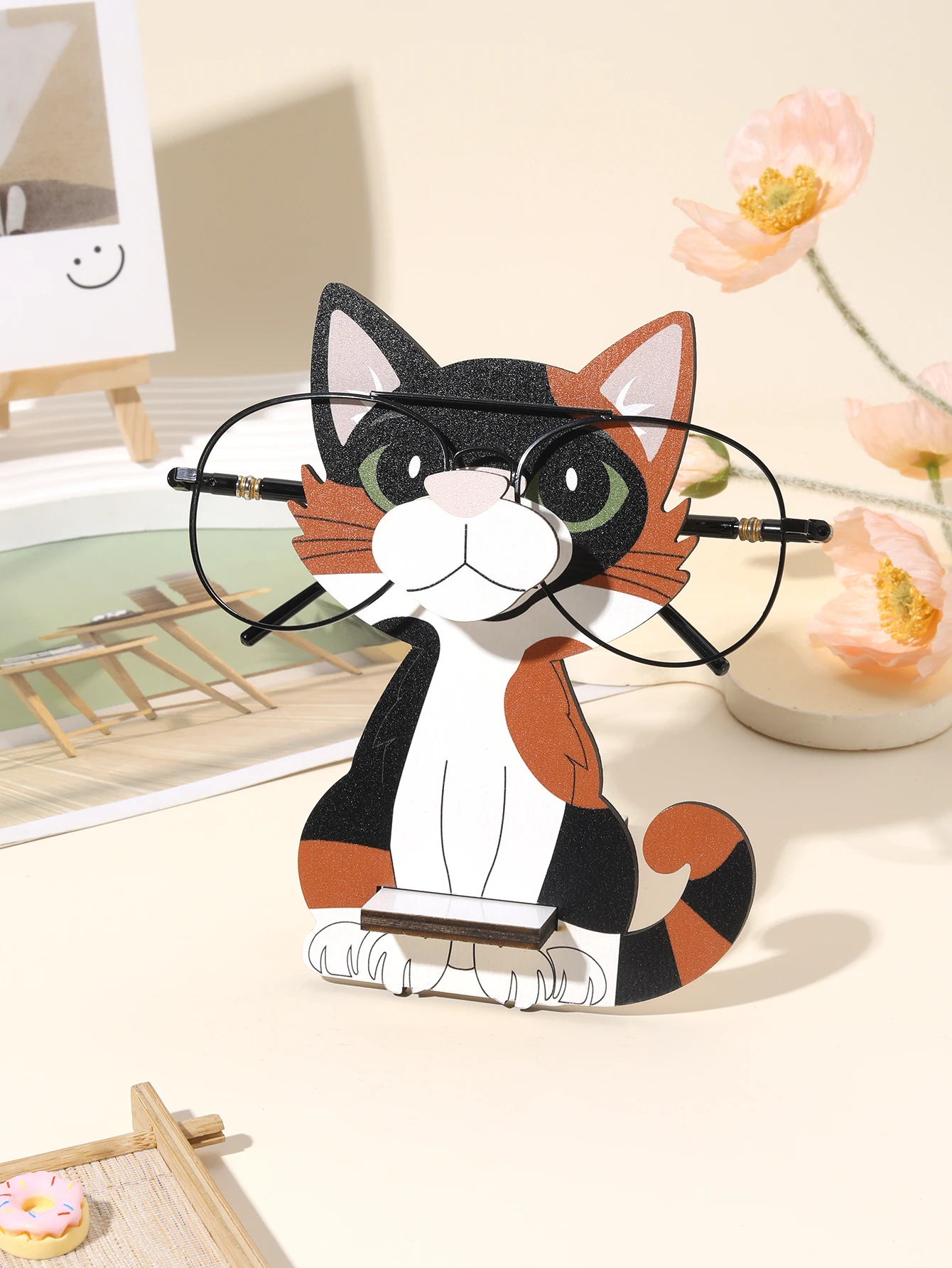 π 3D Cartoon Cat Eyeglass Holder β Wooden Desk Buddy for Glasses & Sunnies - Image 11