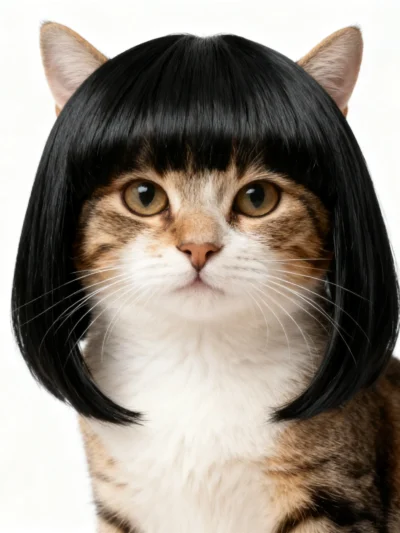 Perfect little kitty wig.