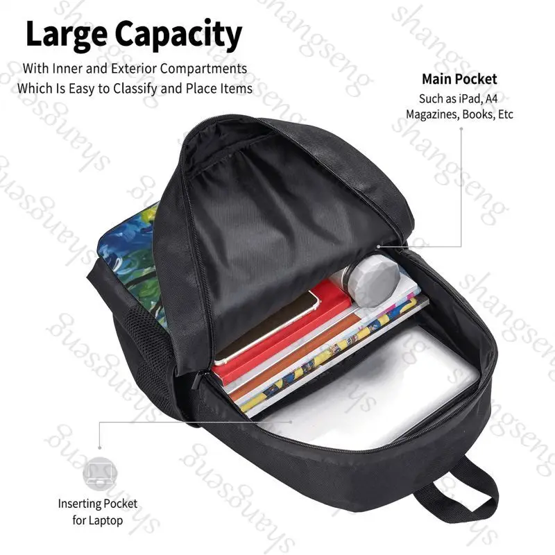 Magic Garden Cat Backpack - Large Capacity Kawaii School, Travel & Office Bag - Image 4