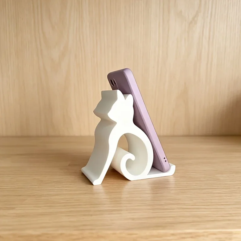 🌟 Kawaii Cat Phone & Tablet Holder — Cute Desktop Buddy for Any Room - Image 10