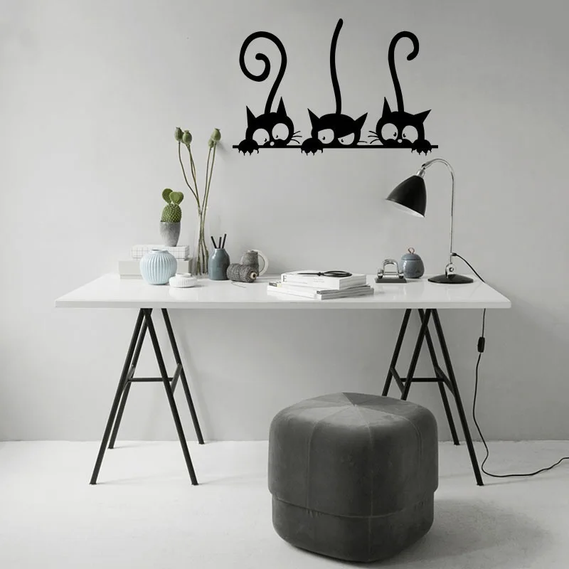 ⭐ Three Funny Cats Wall Sticker - Image 4