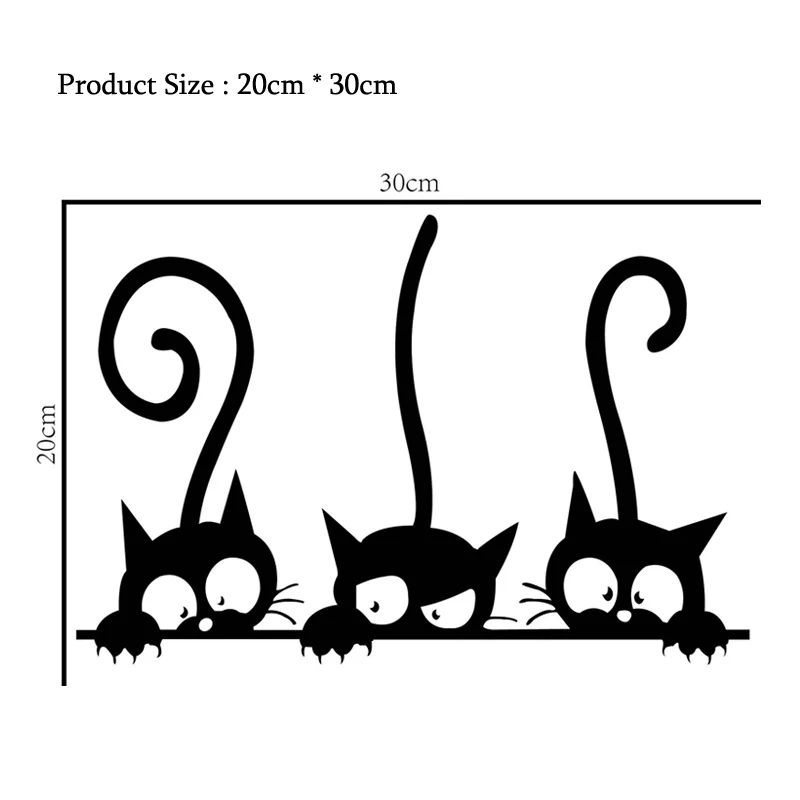 ⭐ Three Funny Cats Wall Sticker - Image 5