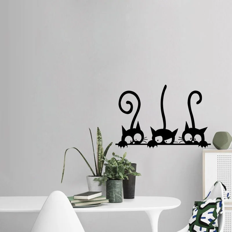 ⭐ Three Funny Cats Wall Sticker - Image 3