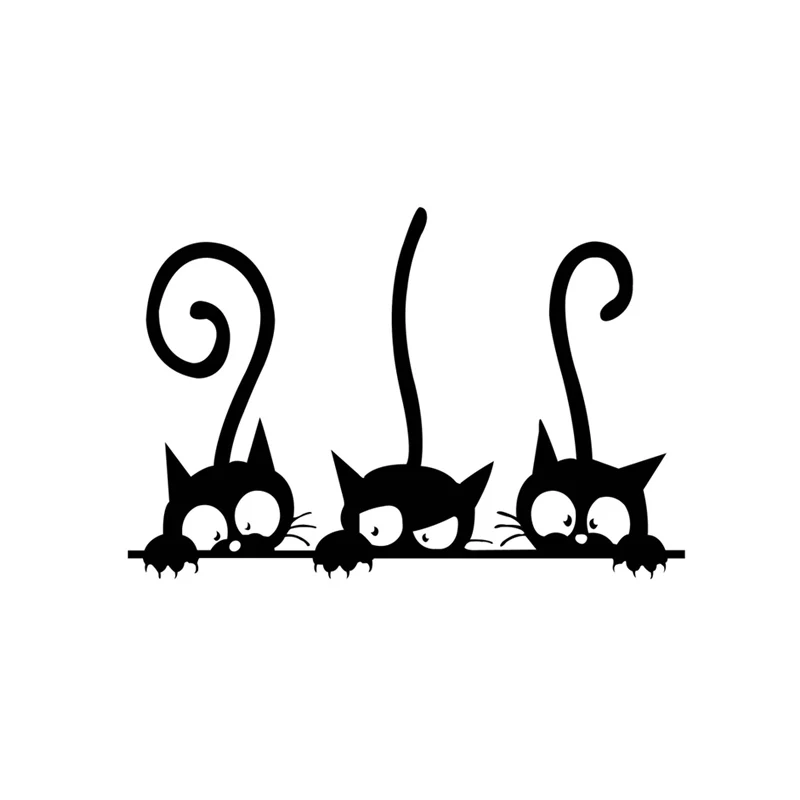 ⭐ Three Funny Cats Wall Sticker - Image 6