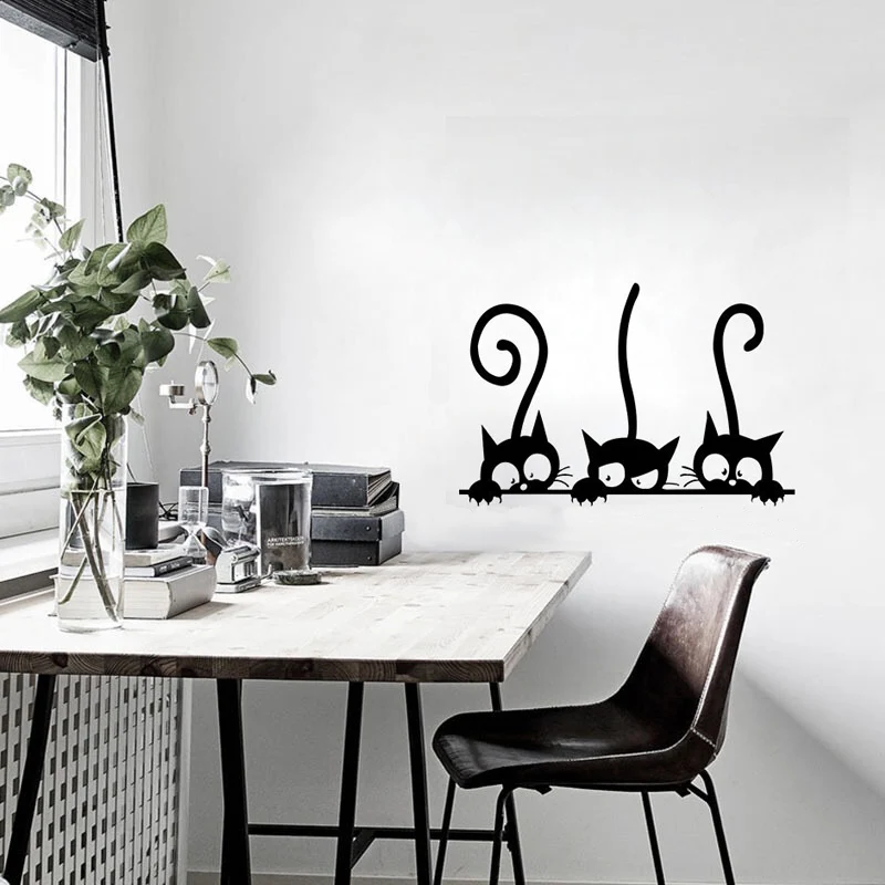 ⭐ Three Funny Cats Wall Sticker - Image 2