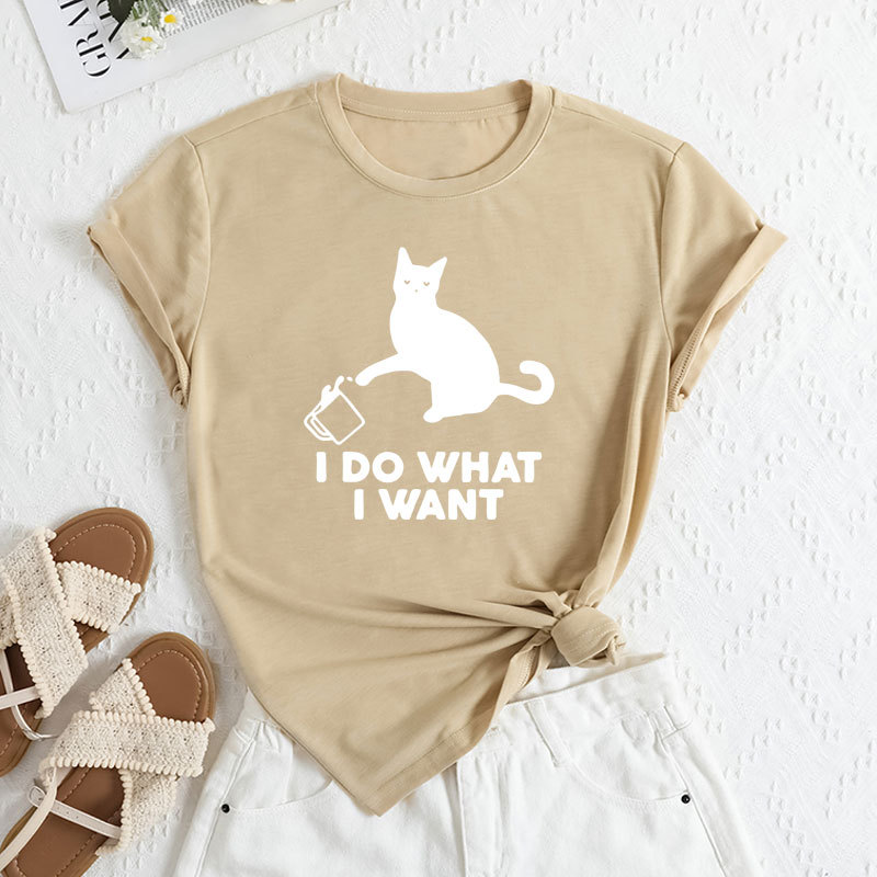 ⭐ Cute Cat‑Patch Floral Print Women’s Tee - Image 10