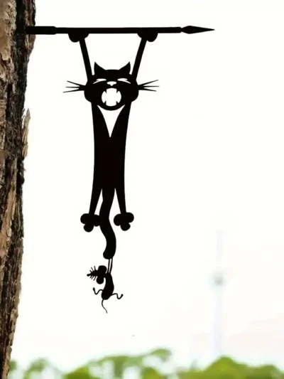 ⭐ Cat & Mouse Metal Wall Art