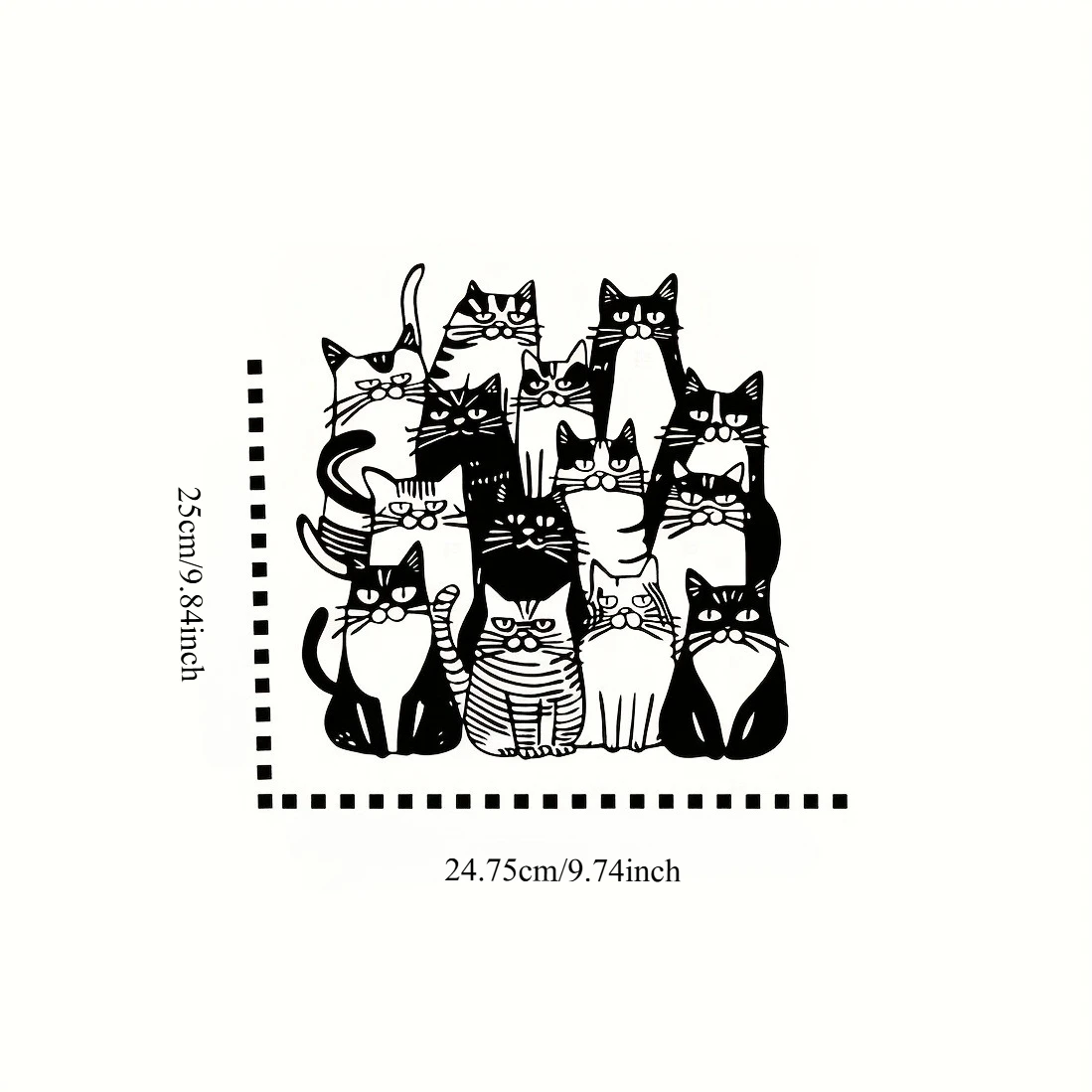 ⭐ 2D Metal Cat‑Shaped Wall Art - Image 4