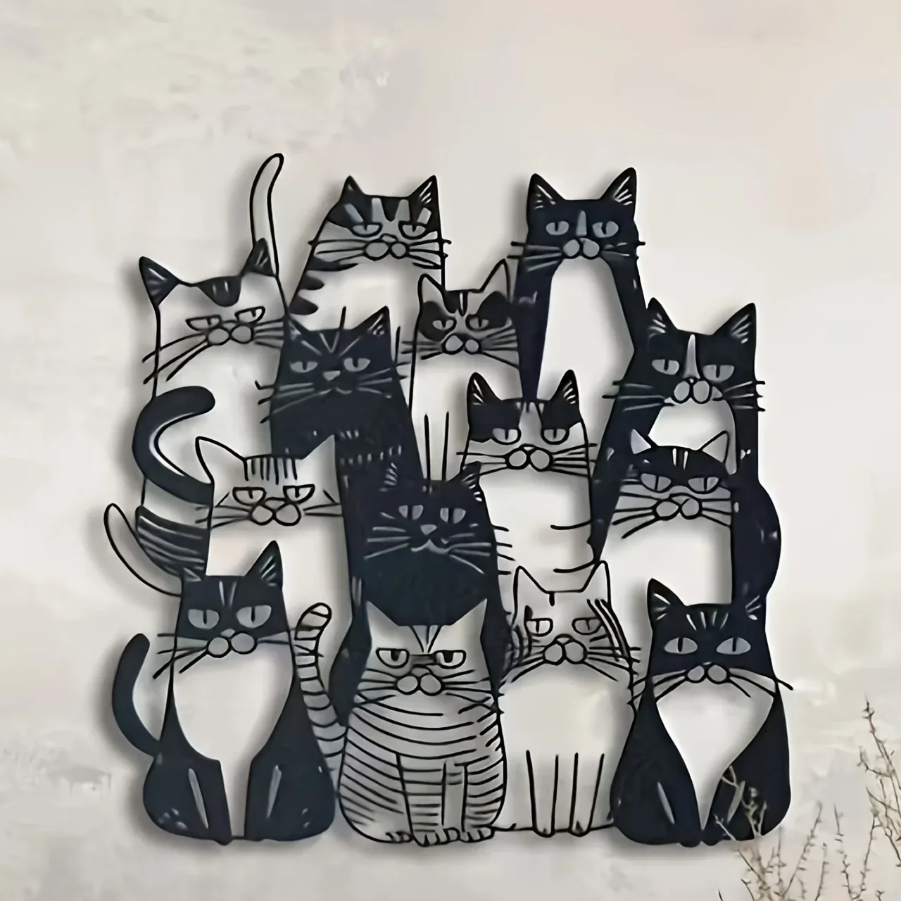 ⭐ 2D Metal Cat‑Shaped Wall Art - Image 8