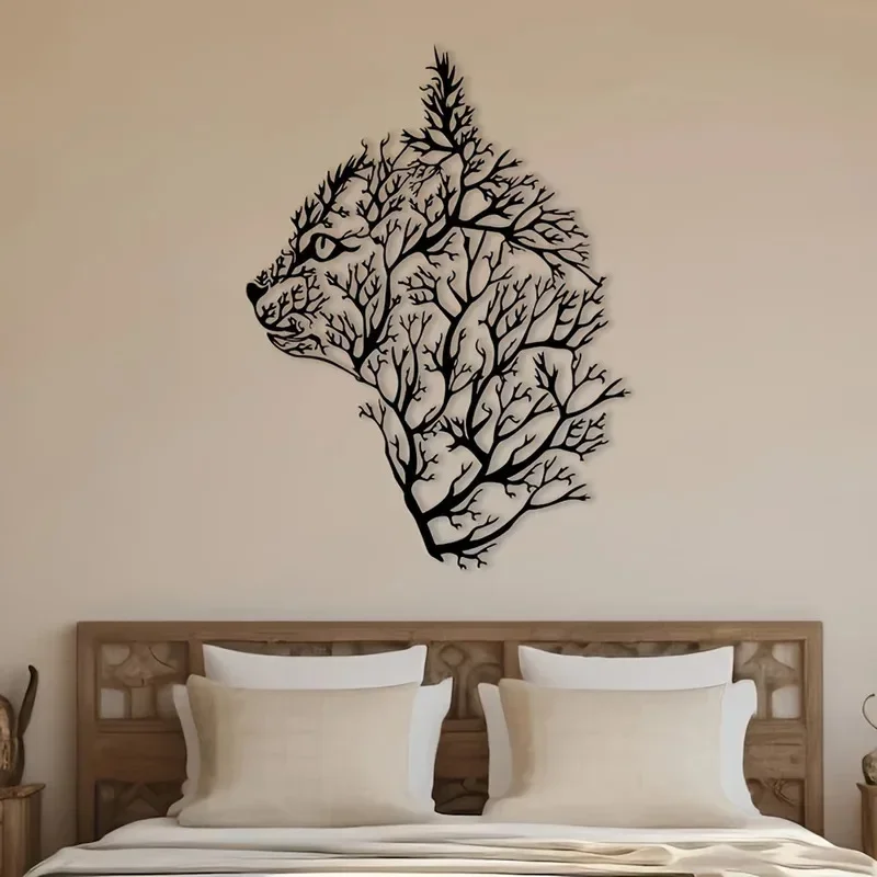 β Vintage Iron Cat Wall Art - Image 9
