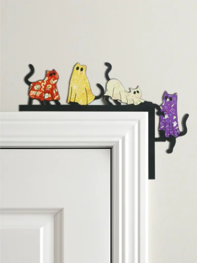 ⭐ Kittyify Haunted Door Cat Topper