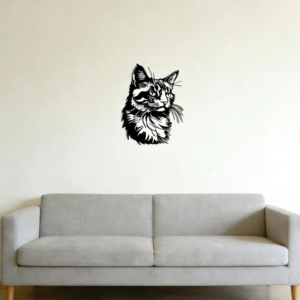 ⭐ American‑Style Cat Iron Wall Art - Image 2
