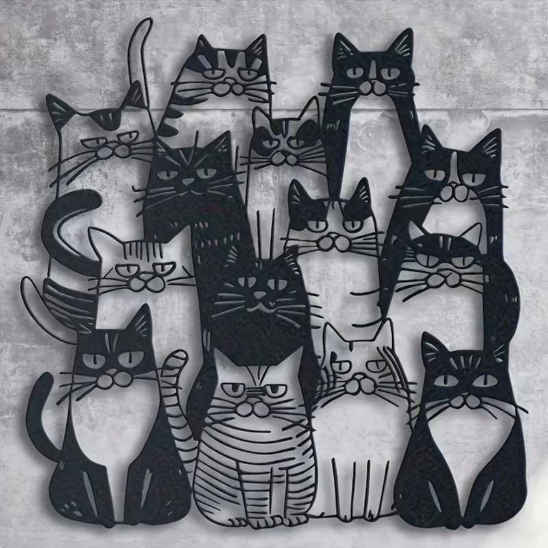 ⭐ 2D Metal Cat‑Shaped Wall Art - Image 7