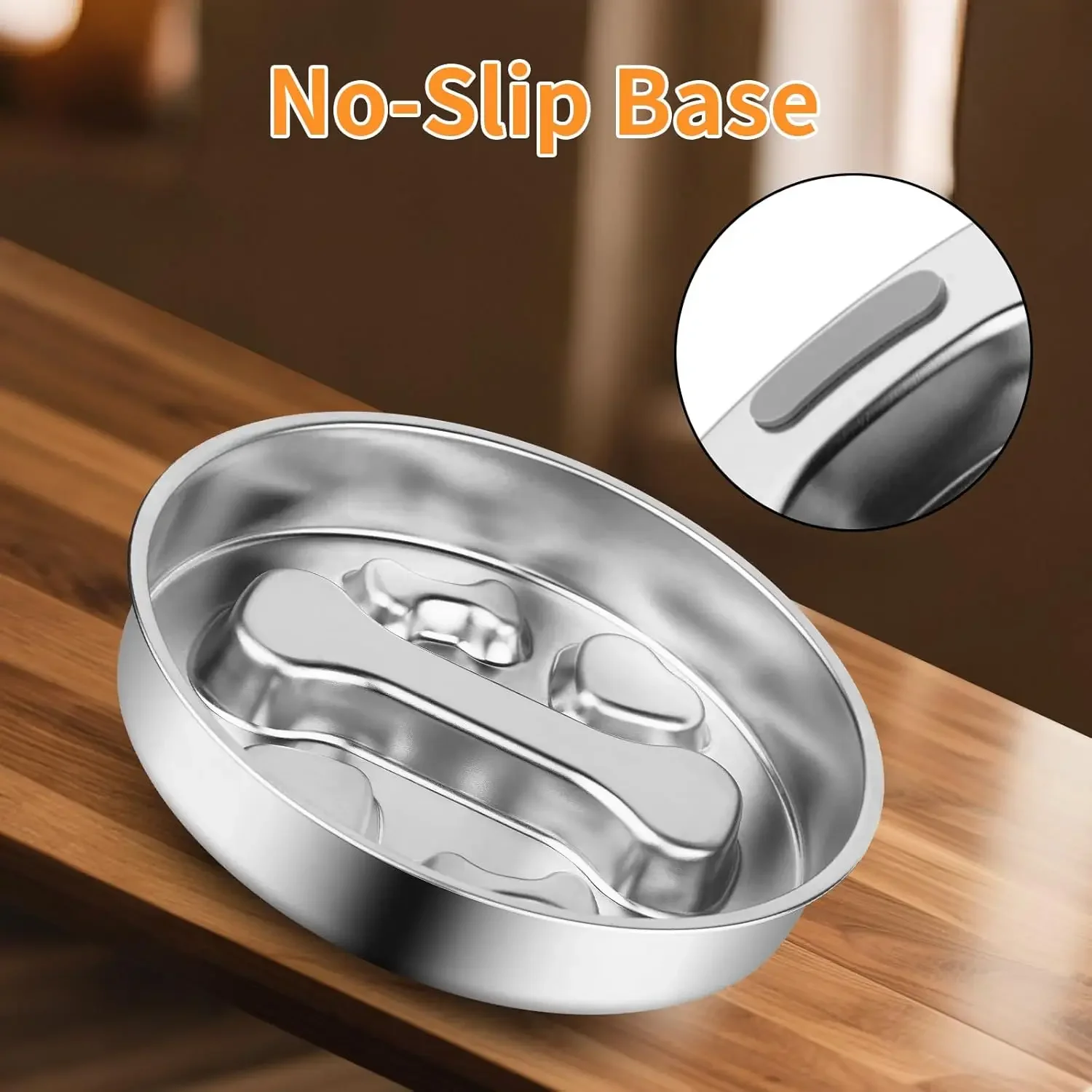 ⭐ Stainless Steel Slow Feeder Bowl – Non‑Slip Puzzle Dish - Image 14