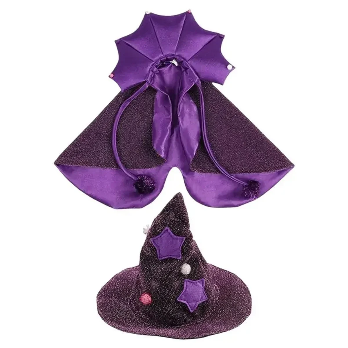 ⭐Halloween Wizard Pet Costume – Magical Cloak & Hat for Cats & Dogs - Image 10