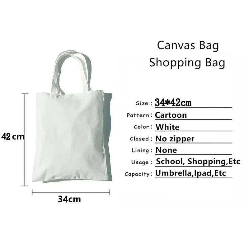 ⭐ Cat & Book Lover Reusable Canvas Bag - Image 6