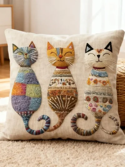 ⭐ Kitty Bedroom Pillow Cover