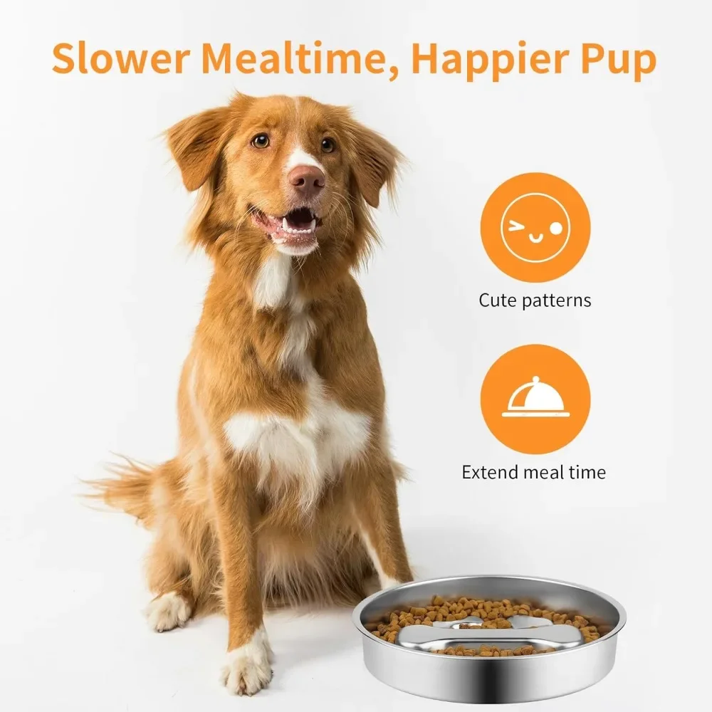 ⭐ Stainless Steel Slow Feeder Bowl – Non‑Slip Puzzle Dish - Image 10