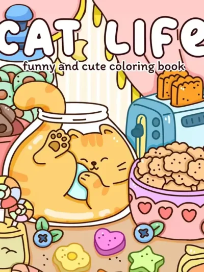 ⭐ Cat Lover Relaxation Coloring Book