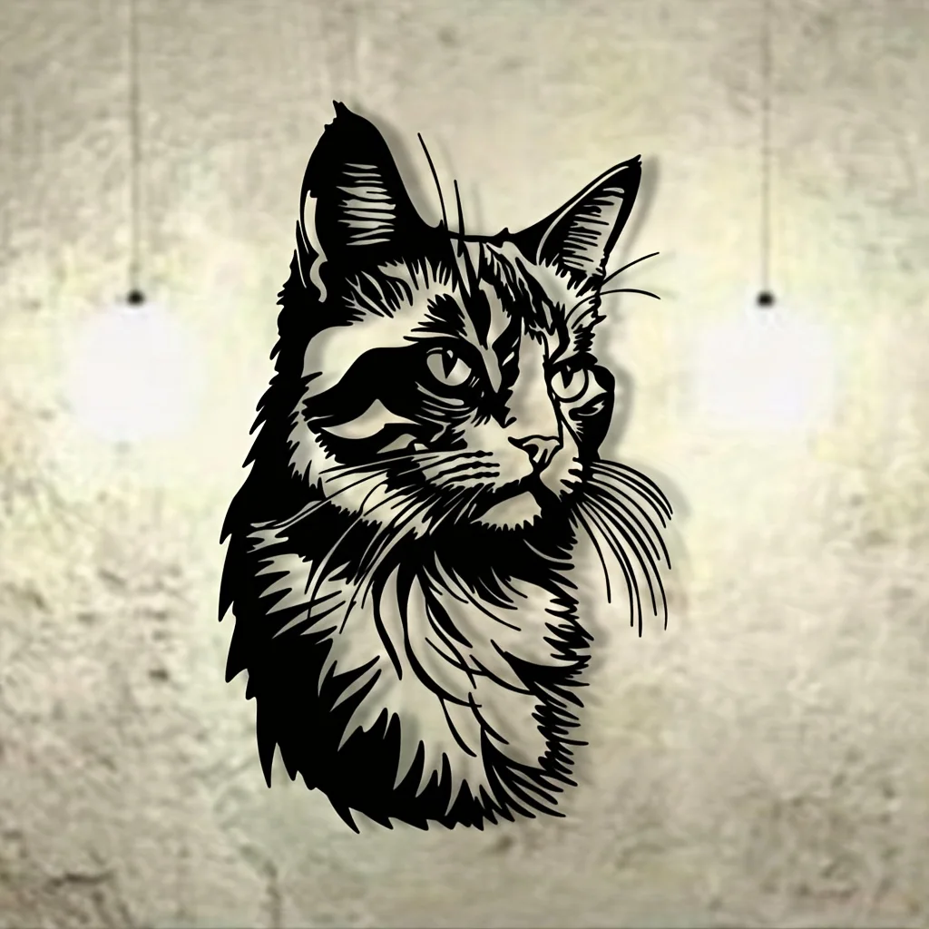 ⭐ American‑Style Cat Iron Wall Art - Image 6