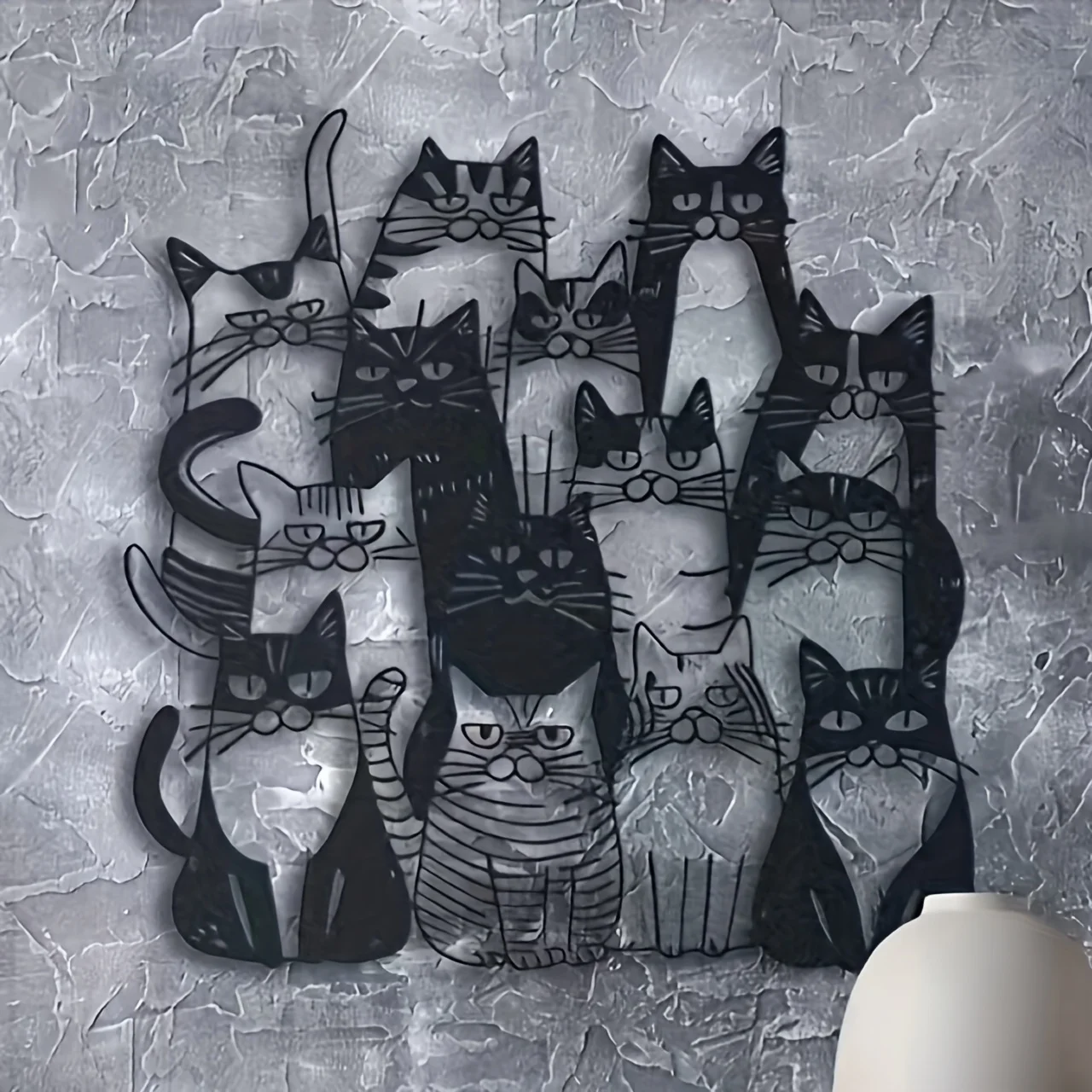 ⭐ 2D Metal Cat‑Shaped Wall Art - Image 5
