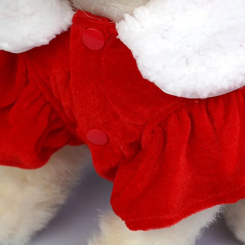 ⭐Cute Santa Claus Pet Dress – Soft & Breathable Christmas Outfit for Cats & Dogs - Image 11