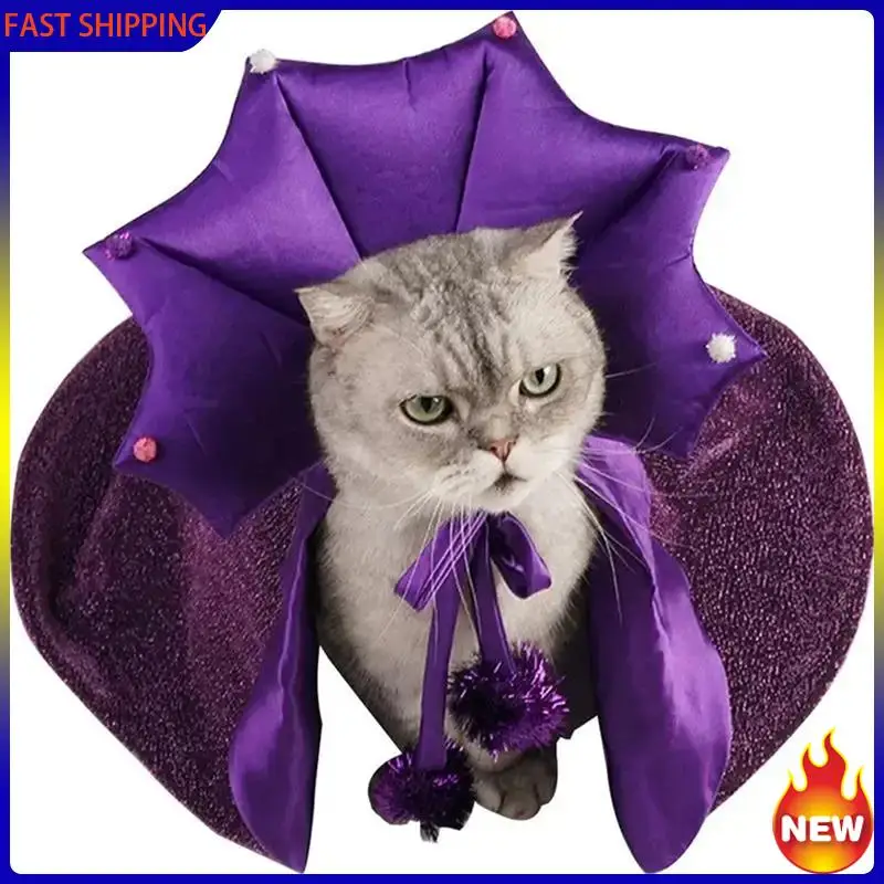 ⭐Halloween Wizard Pet Costume – Magical Cloak & Hat for Cats & Dogs - Image 4