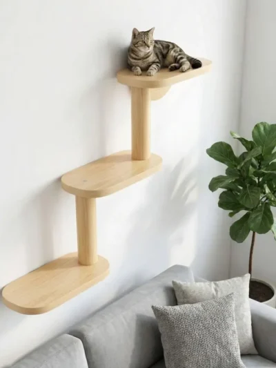 ⭐ WhiskerWay 3‑Level Wall Cat Playground